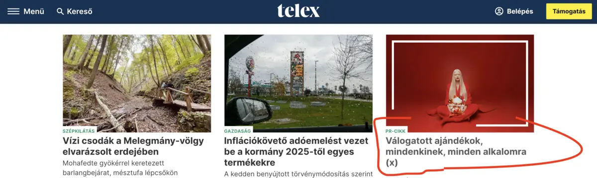 telex pr cikk